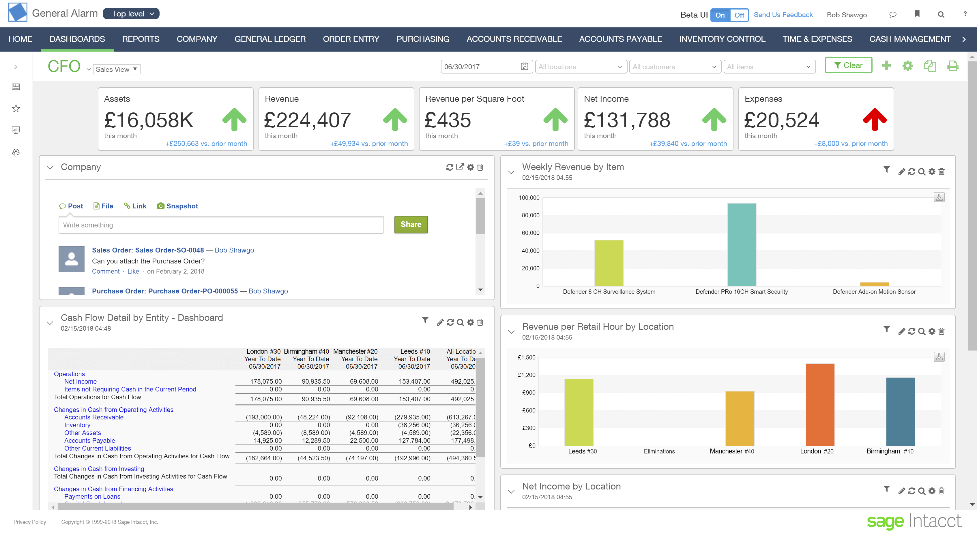 sage intacct reporting