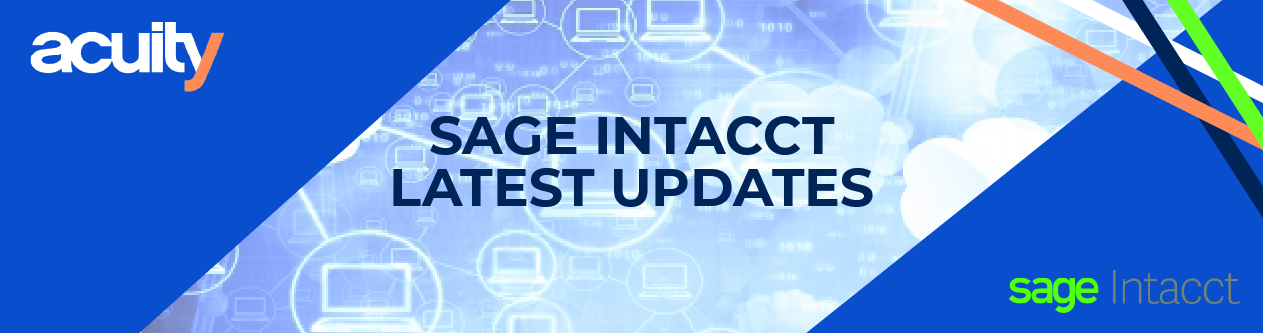 Sage Intacct Update