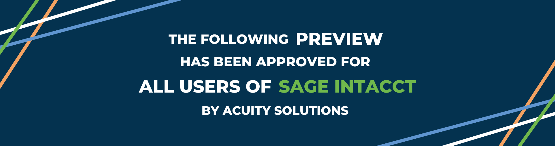 Read the preview for Sage Intacct 2022 Release 1