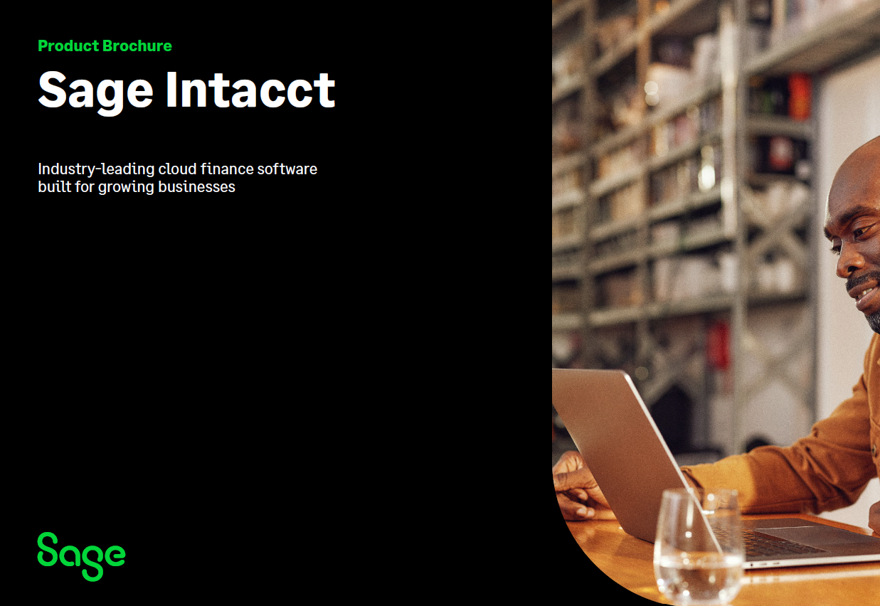 Sage Intacct product brochure