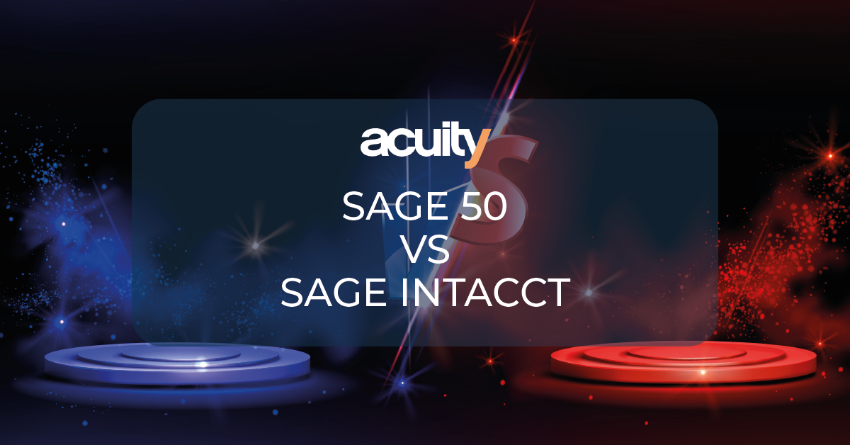 SAGE 50 VS SAGE INTACCT
