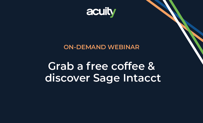 sage intacct coffee break