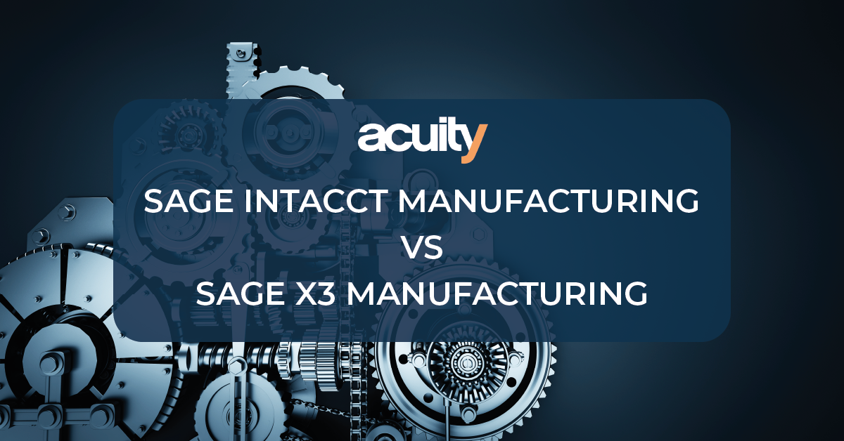 sage intacct manufacturing