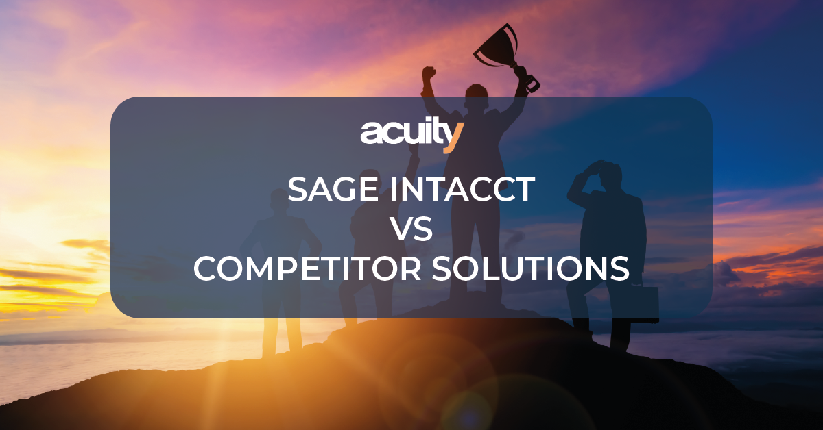 SAGE INTACCT VS COMPETITOR SOLUTIONS