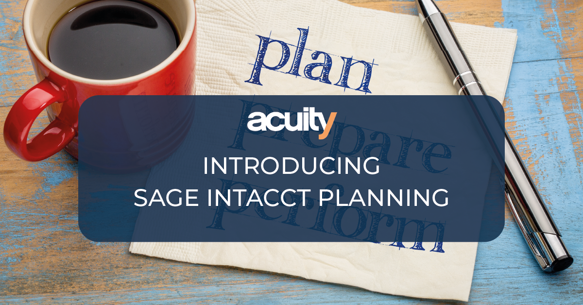 Sage Intacct Planning