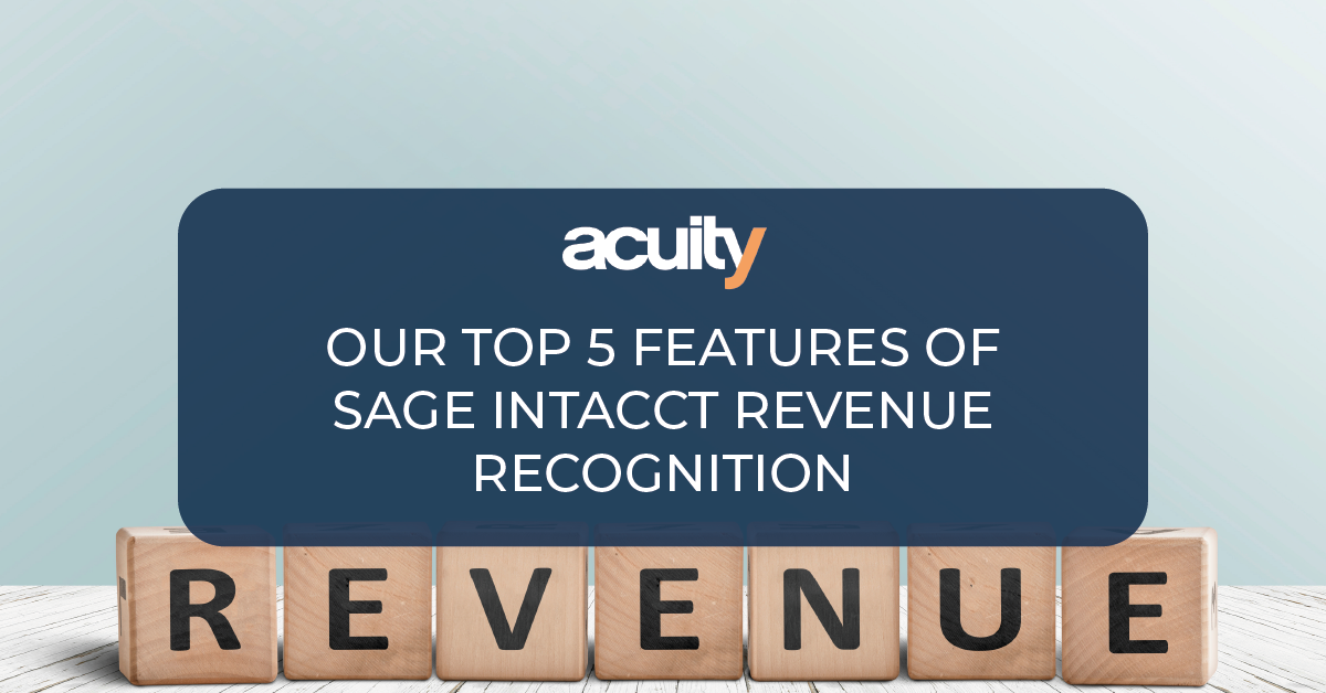 top 5 features of sage intacct revenue recognition