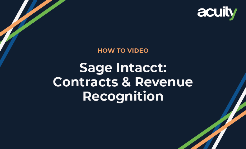 sage intacct revenue recognition video