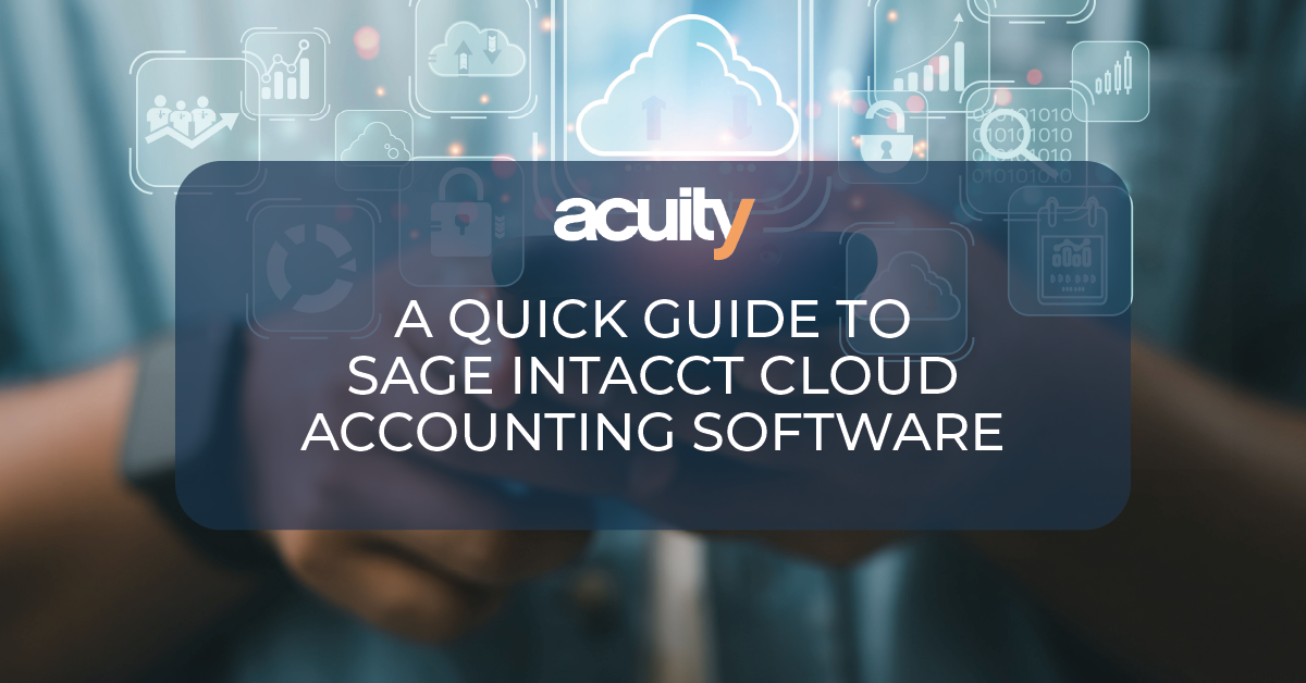 quick guide to sage intacct
