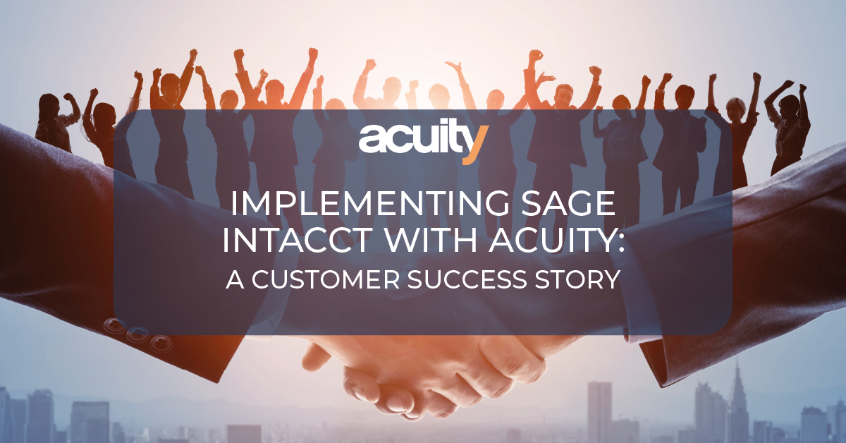 implementing sage intacct with acuity