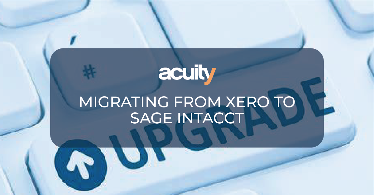 migrating from xero to sage intacct